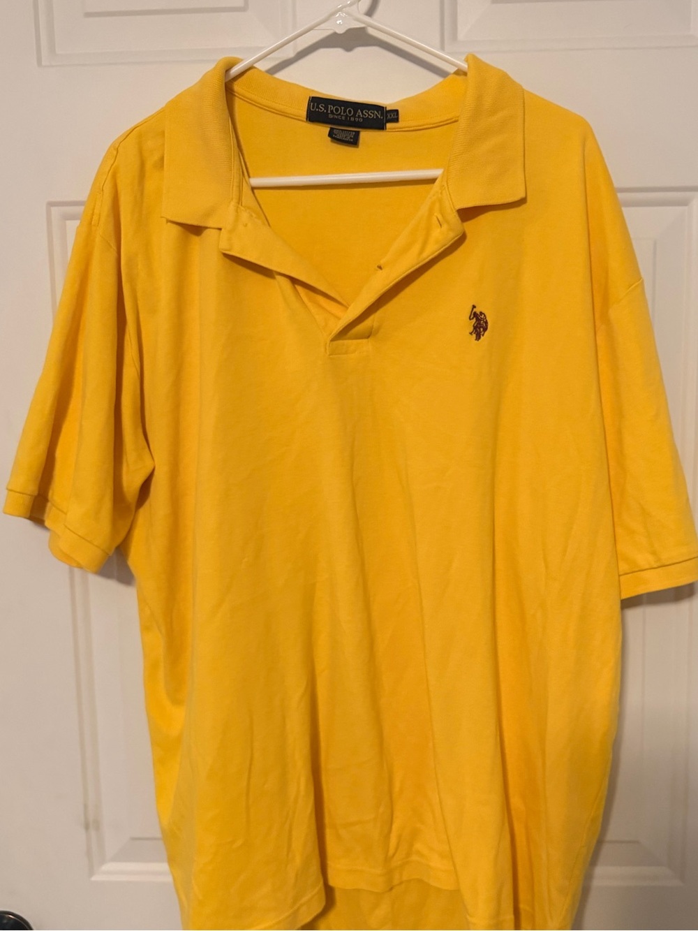 U.S. Polo Assn. Men's Bright Yellow Short-Sleeve Polo